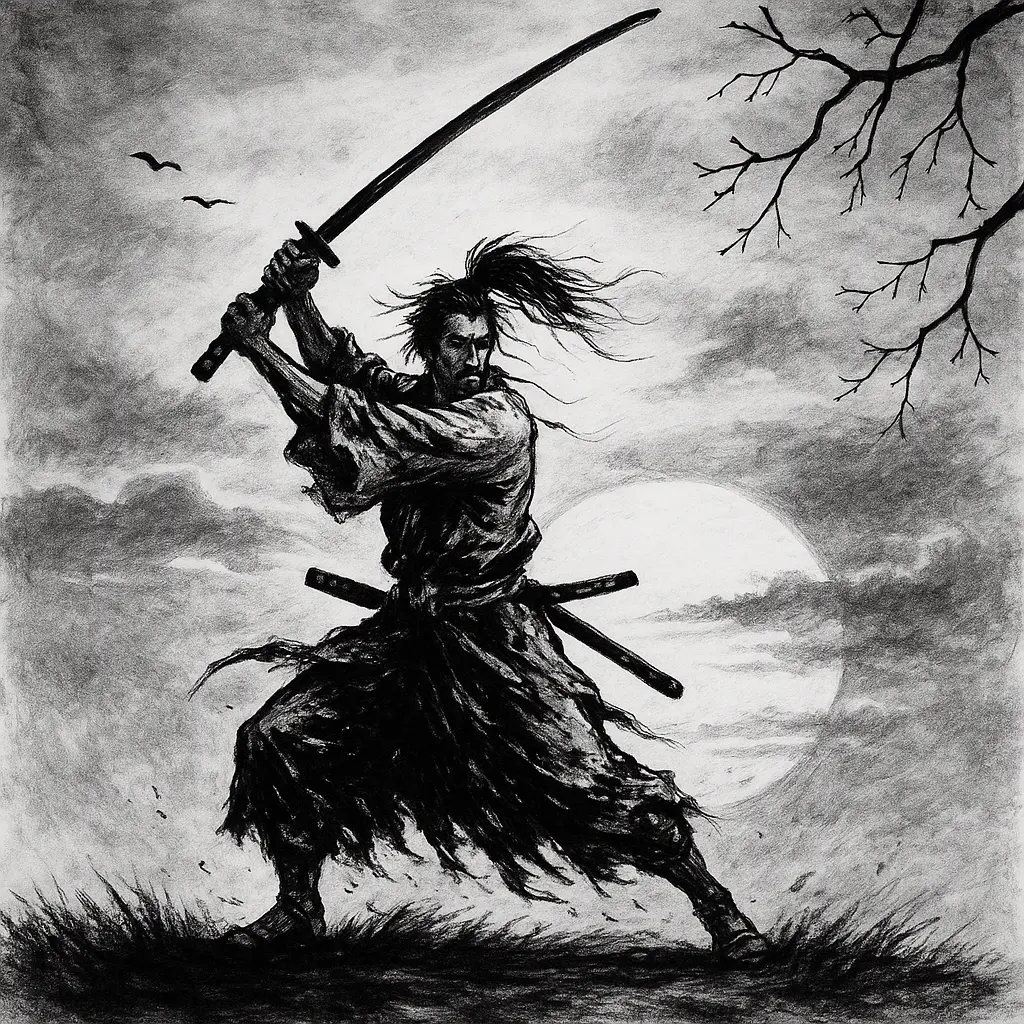 ecsamurai black and white