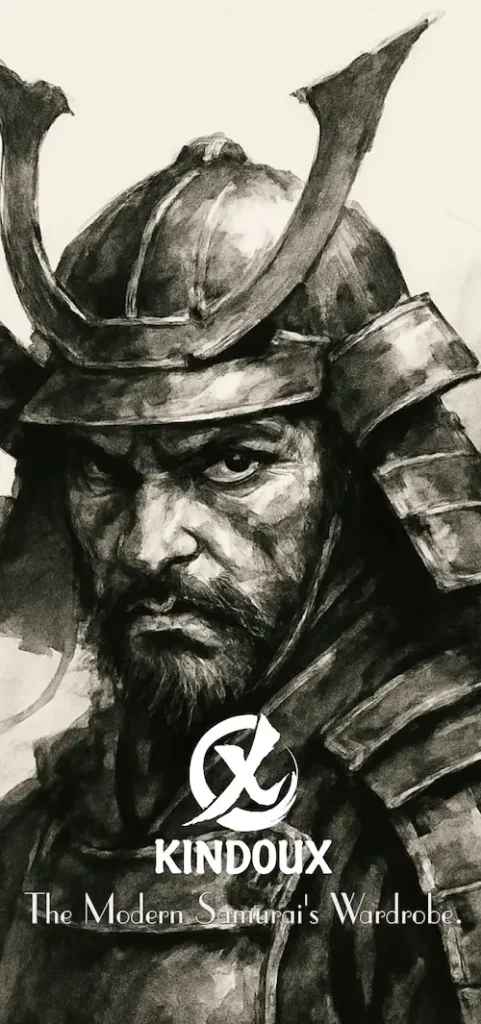 KindouX – Portrait of a modern samurai warrior in traditional armor, representing Japanese culture and Bushido spirit