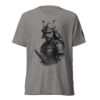 Japanese warrior shirt ZAN samurai design black cotton tshirt